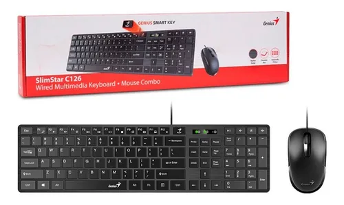 Genius Combo Teclado Y Mouse Usb C126