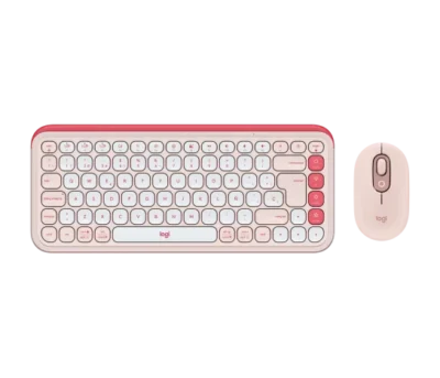 Logitech POP Icon Combo Teclado y Mouse Rosado y Blanco Crudo - Image 5