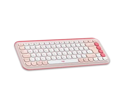 Logitech POP Icon Combo Teclado y Mouse Rosado y Blanco Crudo - Image 4