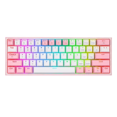 Teclado Gamer Redragon K616 Fizz Rgb Pro Blanco Y Rosa - Image 4