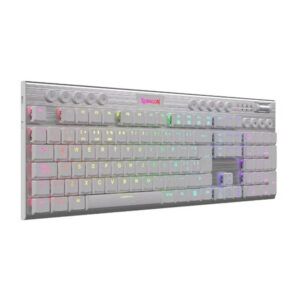 Teclado Gamer Cableado Redragon Horus White Fs K619 Rgb