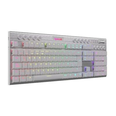 Teclado Gamer Cableado Redragon Horus White Fs K619 Rgb
