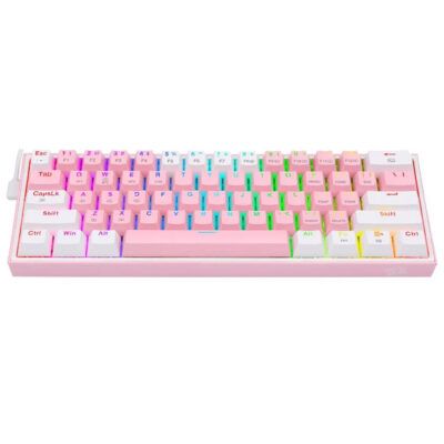 Teclado Gamer Redragon K616 Fizz Rgb Pro Rosa Y Blanco - Image 5