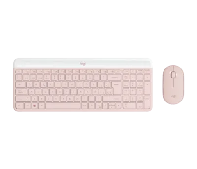 Combo Logitech Mk470 - Teclado + Mouse Rosa - Image 4