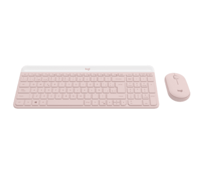Combo Logitech Mk470 - Teclado + Mouse Rosa - Image 3