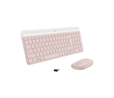 Combo Logitech Mk470 - Teclado + Mouse Rosa