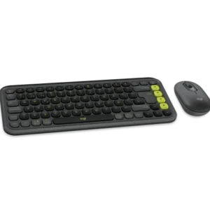 Logitech POP Icon Combo Teclado y Mouse Grafito y Verde