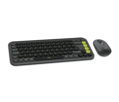 Logitech POP Icon Combo Teclado y Mouse Grafito y Verde