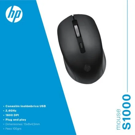 Alternative view of Mouse Inalámbrico HP S1000