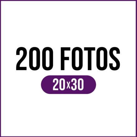 Pack 6: 200 Fotos 20x30