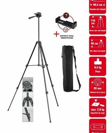 Trípode | Braun | BLT100 | 110cm Celular Cámara Fotografía Trípode | Braun | BLT100 | 110cm Celular Cámara Fotografía