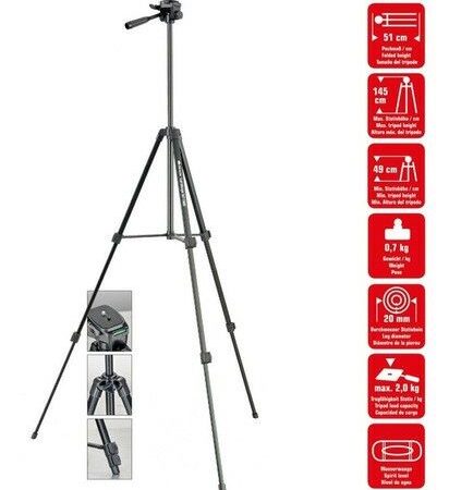Trípode Braun BLT200 | Aluminio liviano | Altura 39–140cm | Carga 2kg | Garantía Trípode Braun BLT200 | Aluminio liviano | Altura 39–140cm | Carga 2kg | Garantía