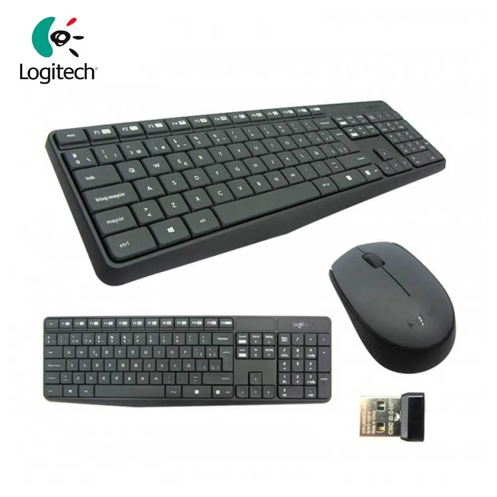 Logitech Combo Teclado + Mouse Mk235 Wireless Inalámbricos - Imagen 3