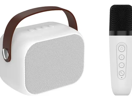 Dekkin Parlante Karaoke Inalámbrico Mic. Efectos Voz - Blanco