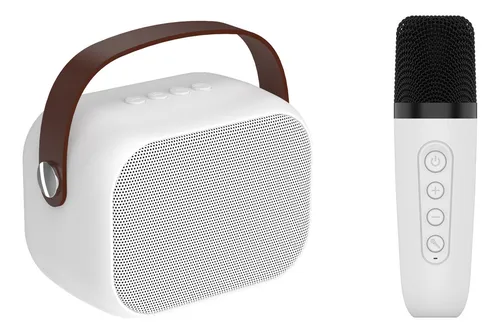 Dekkin Parlante Karaoke Inalámbrico Mic. Efectos Voz - Blanco