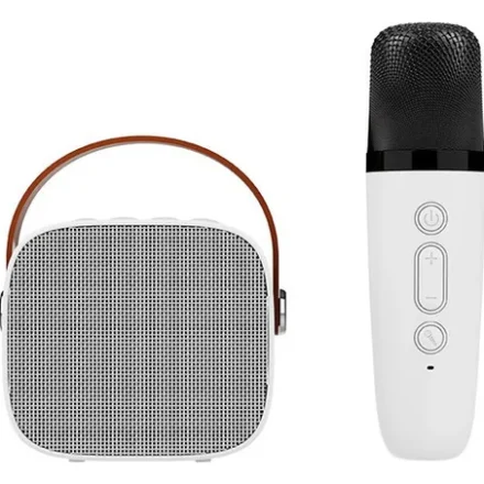 Alternative view of Dekkin Parlante Karaoke Inalámbrico Mic. Efectos Voz - Blanco