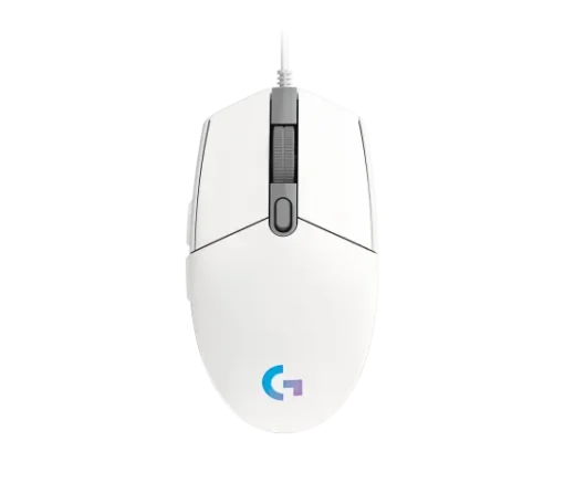 Logitech Mouse G203 Gaming Blanco