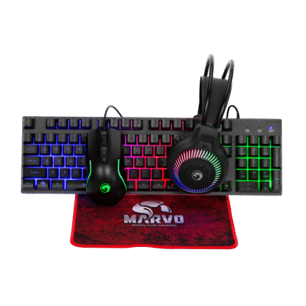 Marvo Combo de juegos 4 en 1 Scorpion CM416