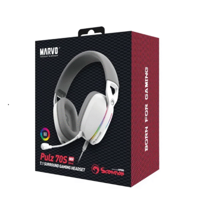 Auricular Gamer Marvo HG9086 Blanco - Image 3