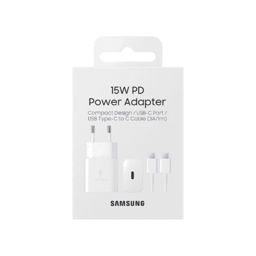 Cargador Samsung Travel Adapter 15w con cable White