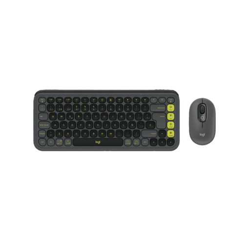 Logitech POP Icon Combo Teclado y Mouse Grafito y Verde