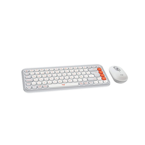 Logitech POP Icon Combo Teclado y Mouse Naranja y Blanco
