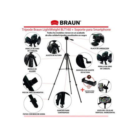 braun trípode lw160