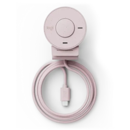 Alternative view of Logitech Webcam Brio 300 Rosa