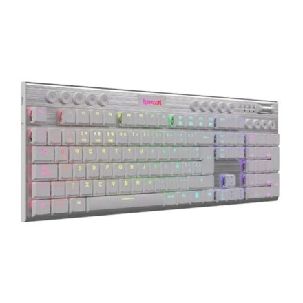 Teclado Gamer Cableado Redragon Horus White Fs K619 Rgb