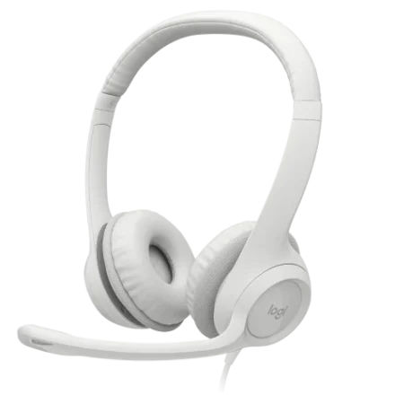 Logitech Headset USB Computer H390 Blanco
