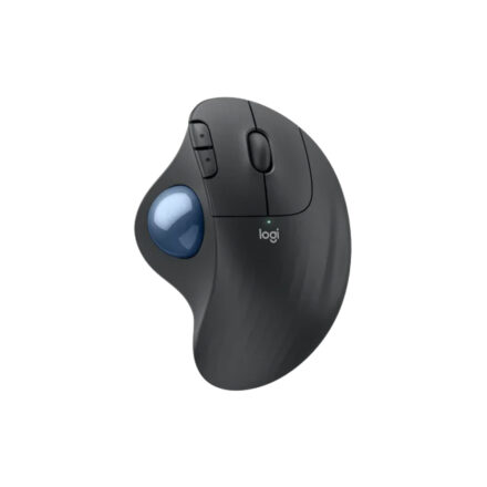 Mouse Logitech Ergo M575S Grafito + Bola Azul