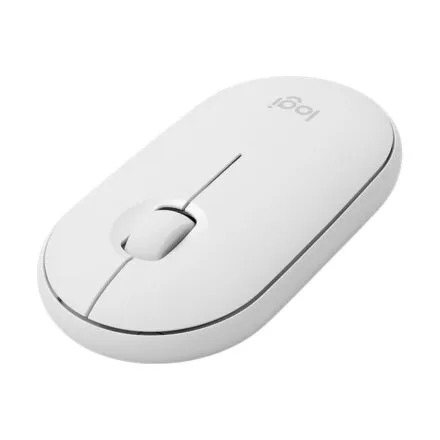 Logitech Mouse M350 Peblee 2 Bluetooth Blanco