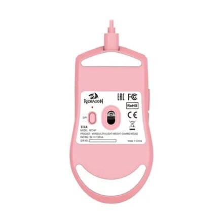 Alternative view of Mouse Redragon Ultralight K1ng M724 1k Hz Rosa Cableado