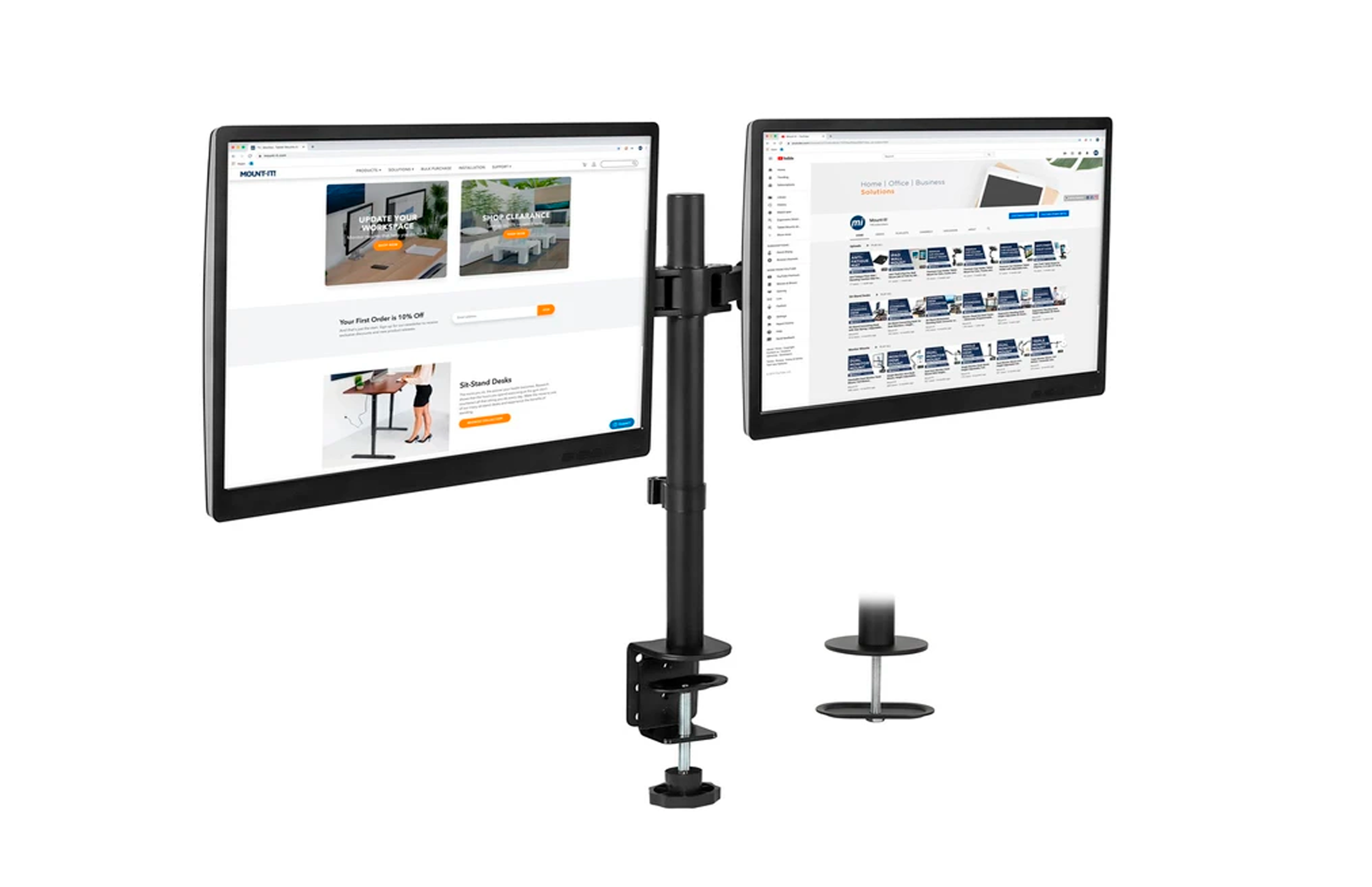 soporte dual monitor de mesa estacion soporte dual monitor de mesa estacion