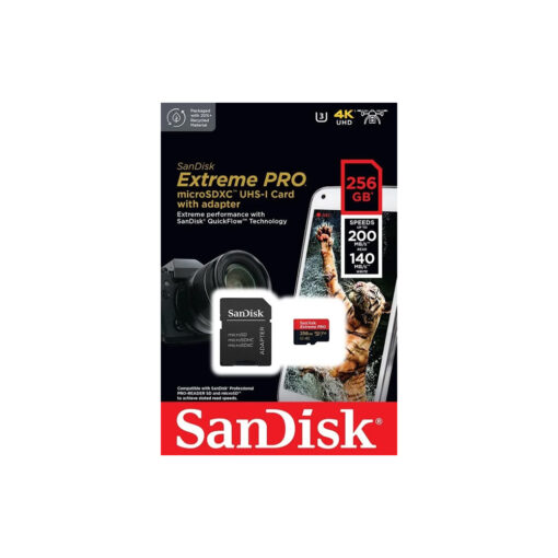 Sandisk tarjeta de memoria 256gb extreme pro