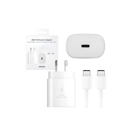 Cargador samsung con cable 25w blanco