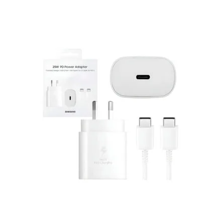 Samsung Adaptador de 25 W Con Cable White