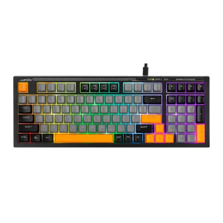Teclado Marvo Soldat S50B K638B | gaming | retroiluminado | 98 teclas
