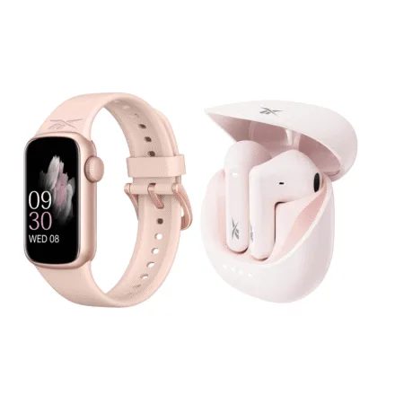 Combo | Reebok | Vogue Fitpack | Smartband 1,47” + TWS Rosa