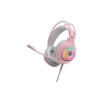 Auriculares Marvo H8325 Pink | Headset Gamer con micrófono y estilo