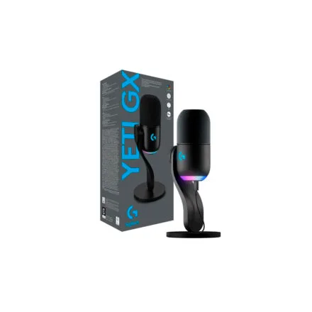 Micrófono Logitech Yeti GX | Dinámico USB-C RGB LIGHTSYNC | Negro Micrófono Logitech Yeti GX | Dinámico USB-C RGB LIGHTSYNC | Negro