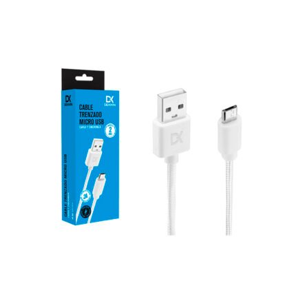 Dekkin cable micro usb blanco 1