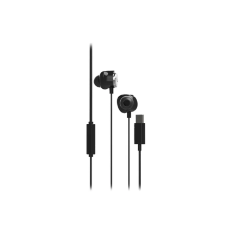 Auricular Stromberg Wirez | In-Ear USB-C | Micrófono | Cable 1,2 m | Negro