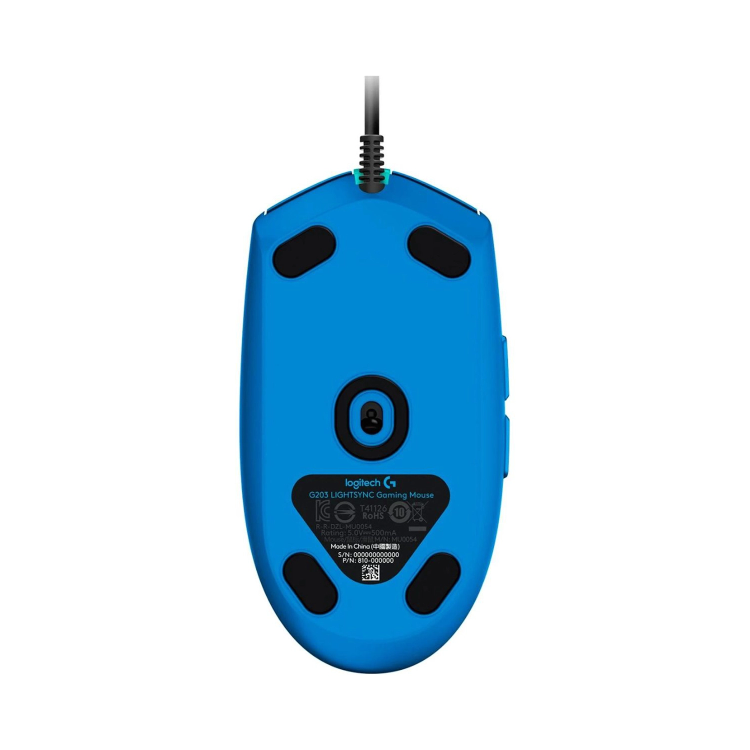 Mouse | Logitech G203 LIGHTSYNC Blue | 8000 DPI RGB USB 6 botones - 3 Mouse | Logitech G203 LIGHTSYNC Blue | 8000 DPI RGB USB 6 botones