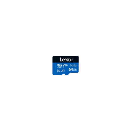 Tarjeta microSDXC Lexar  633x 64GB UHS-I C10 sin adaptador