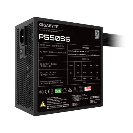 Fuente Gigabyte P550S 550W 80 PLUS Silver