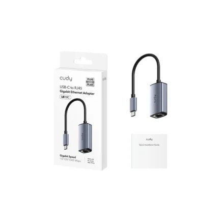 Adaptador de red | Cudy | UE10C | USB-C 3.0 a RJ45 Gigabit