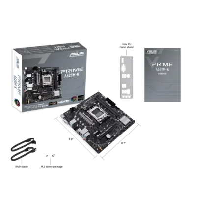 Placa madre | ASUS | PRIME A620M-K | AM5 DDR5 micro-ATX Placa madre | ASUS | PRIME A620M-K | AM5 DDR5 micro-ATX