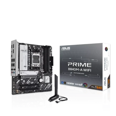 Motherboard | ASUS | PRIME B840M-A WIFI | AM5 DDR5 Micro-ATX Wi‑Fi 6E
