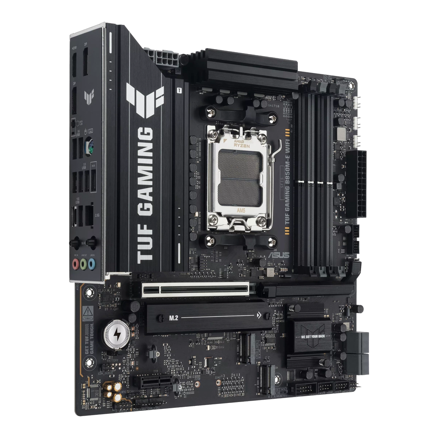 Motherboard | ASUS | TUF Gaming B850M-E WIFI | AM5 DDR5 mATX Wi‑Fi - 3 Motherboard | ASUS | TUF Gaming B850M-E WIFI | AM5 DDR5 mATX Wi‑Fi